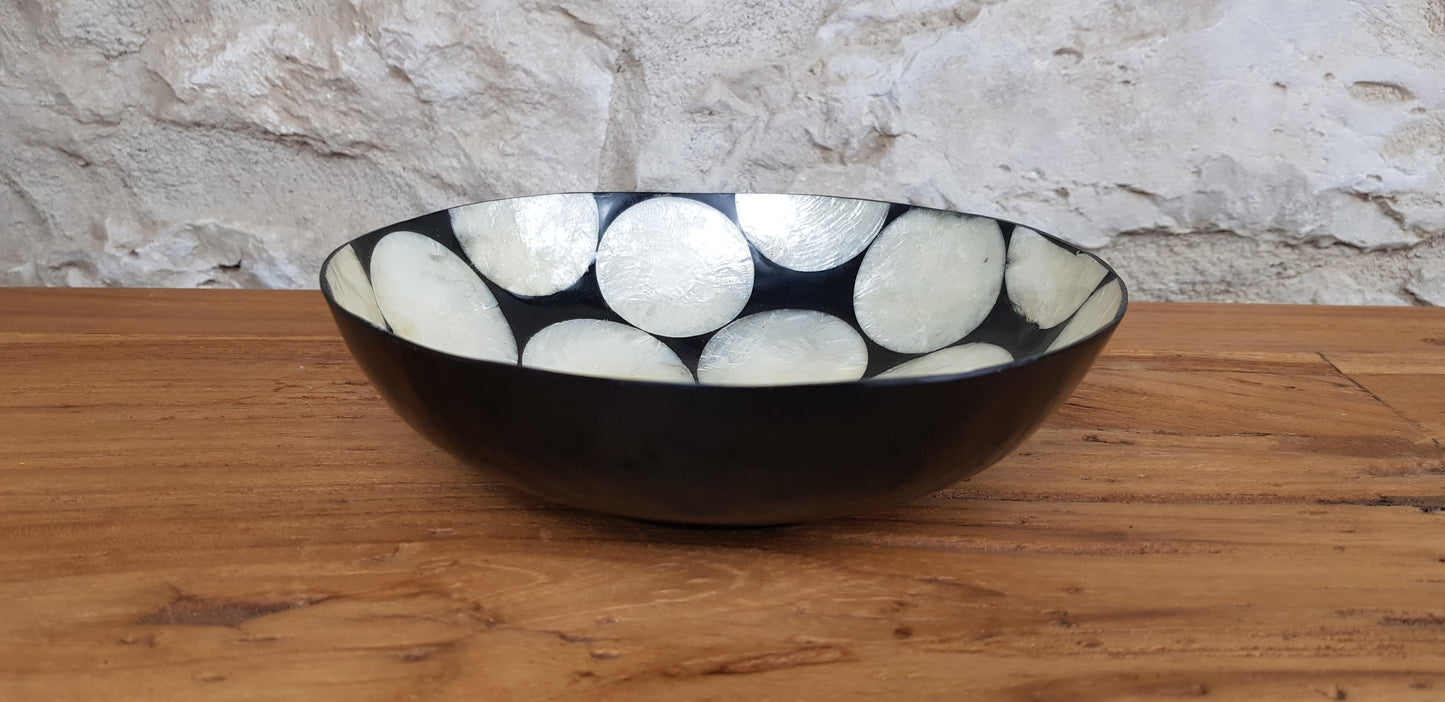 Bol en Nacre et Résine D17 cm