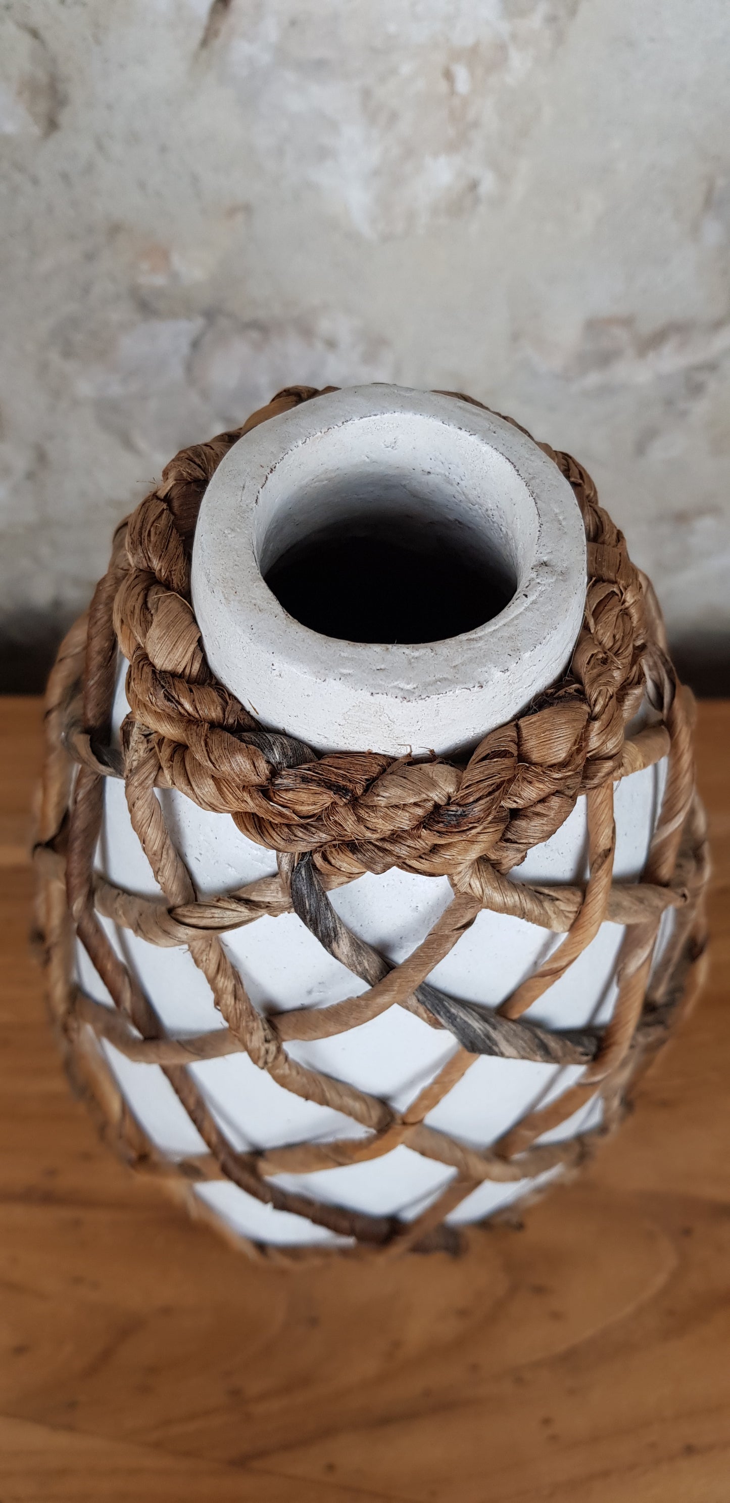 Vase avec Jacinthe d'eau H 30 cm