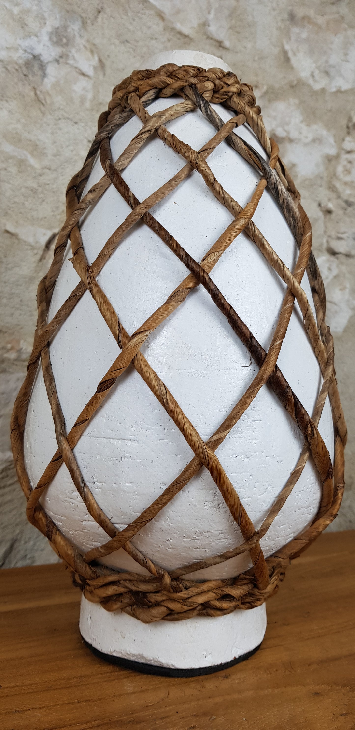 Vase avec Jacinthe d'eau H 30 cm
