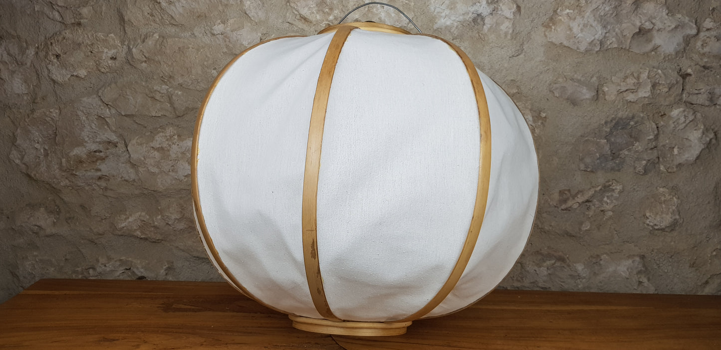 Abas jour en Bambou et Coton H 35 cm