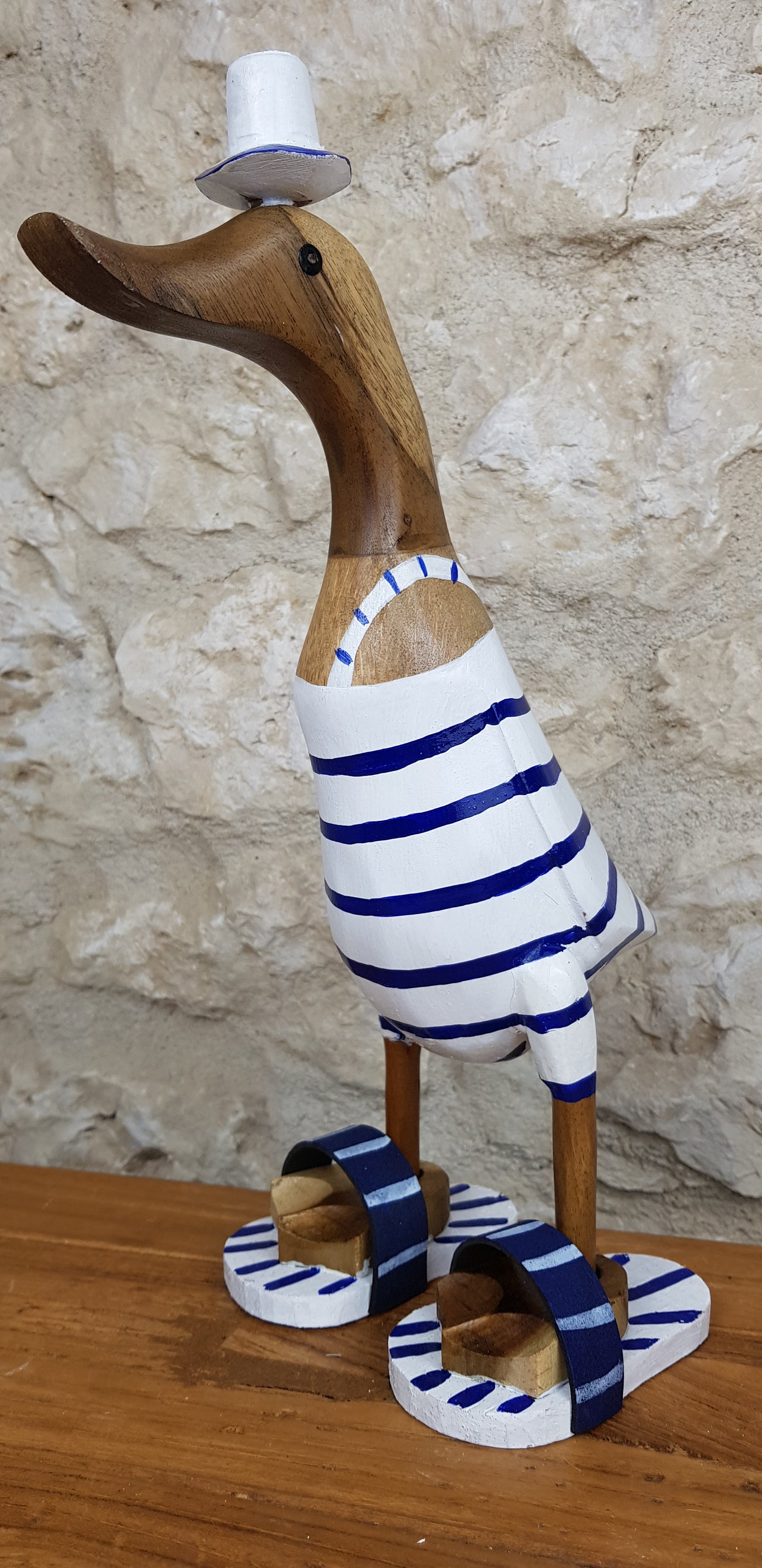 Canard baigneur en bois