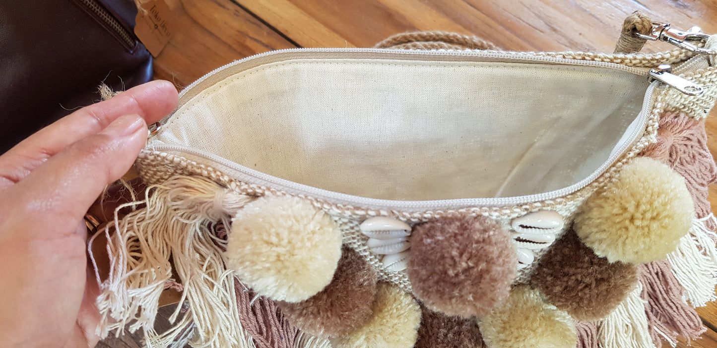 Sac bandoulière en lin