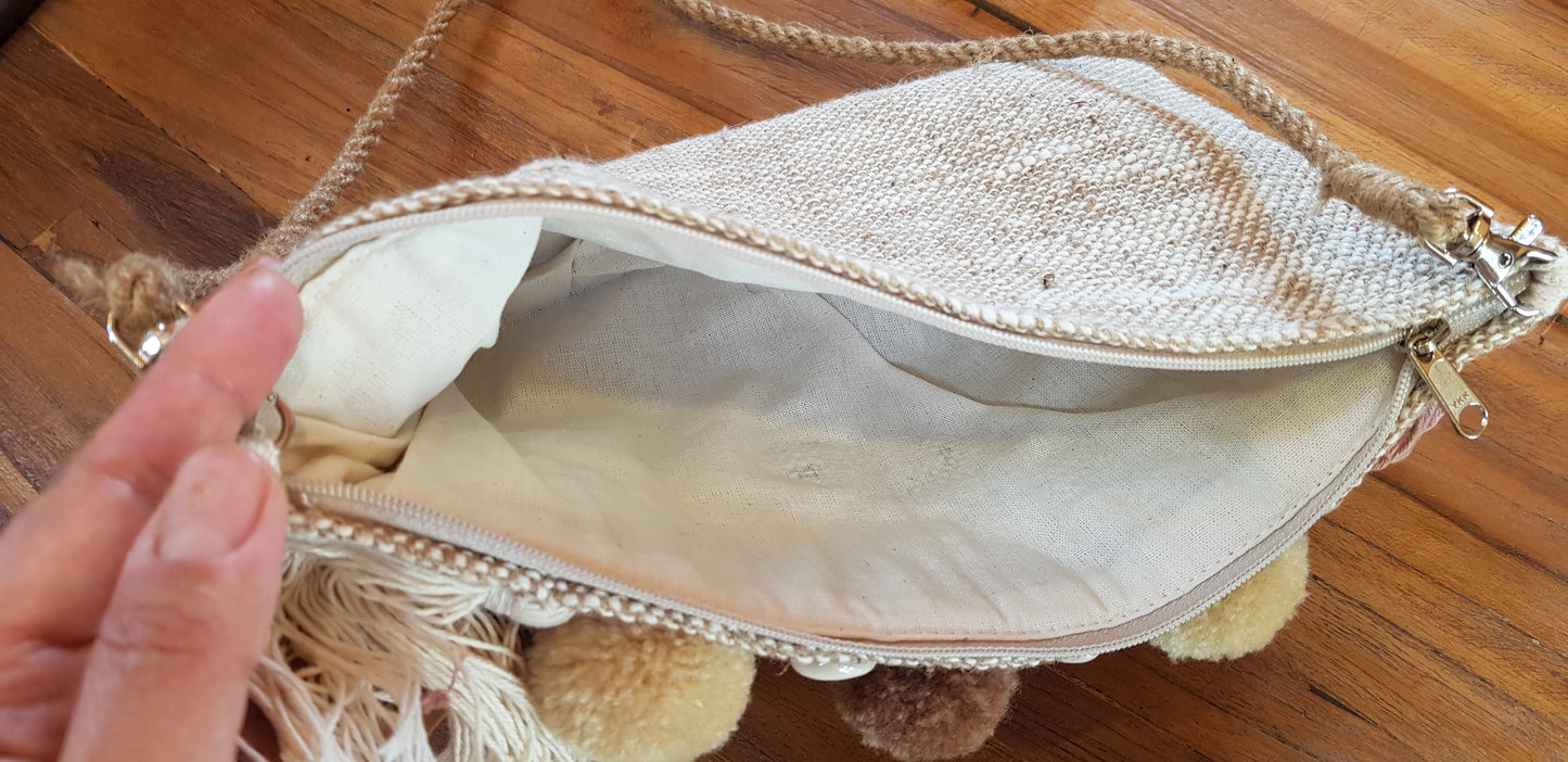 Sac bandoulière en lin