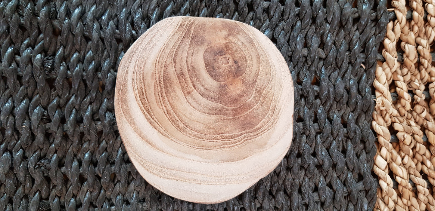 Sous verre ou bouteille en bois de Teck
