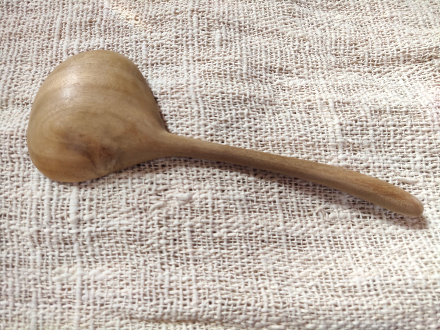 Cuillère en bois de Teck courbée de 24.5 cm