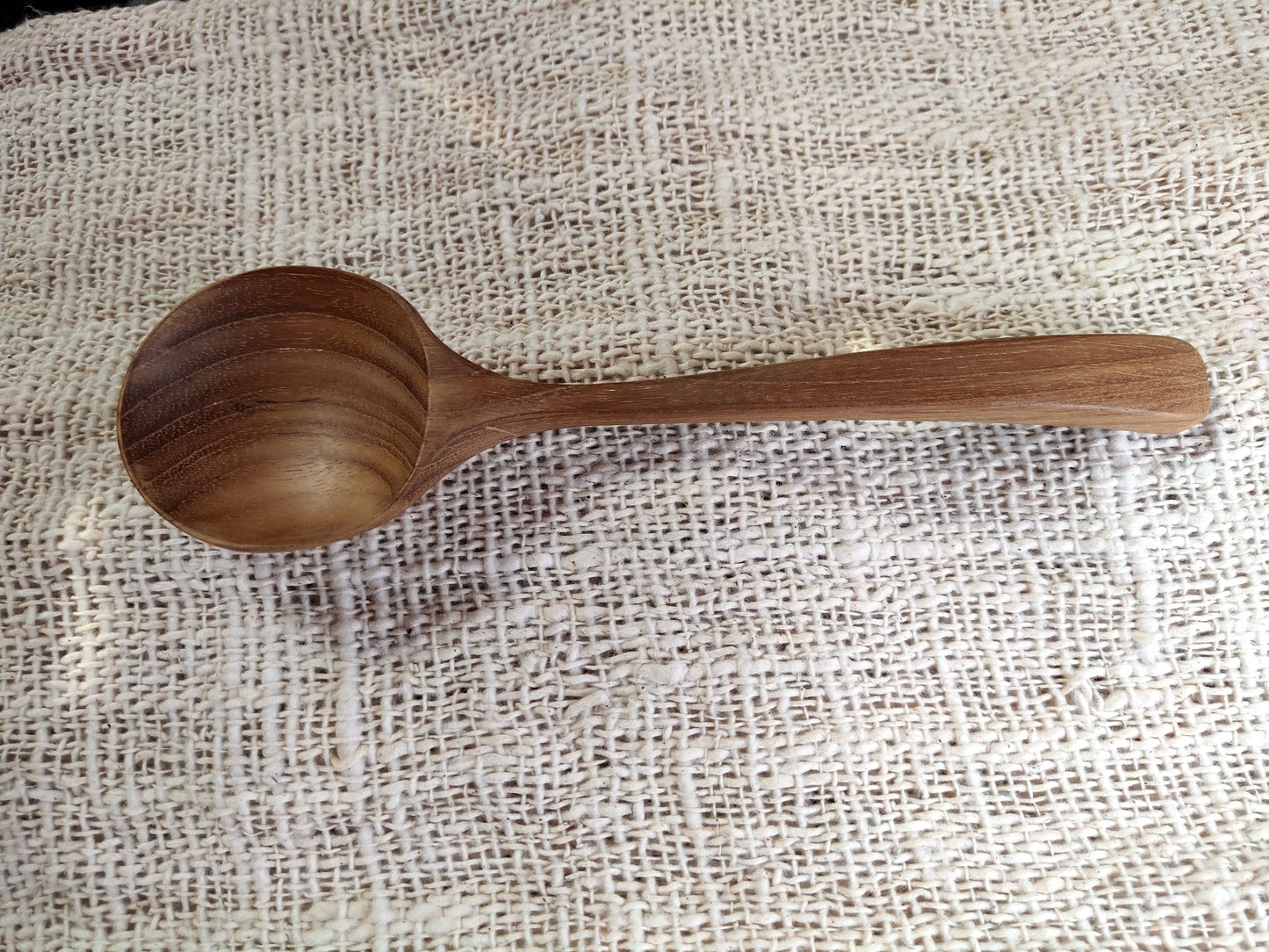 Cuillère à soupe en bois de teck de 22 cm