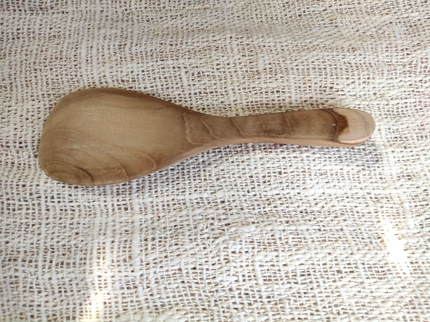Cuillère à riz en bois de teck de 21 cm