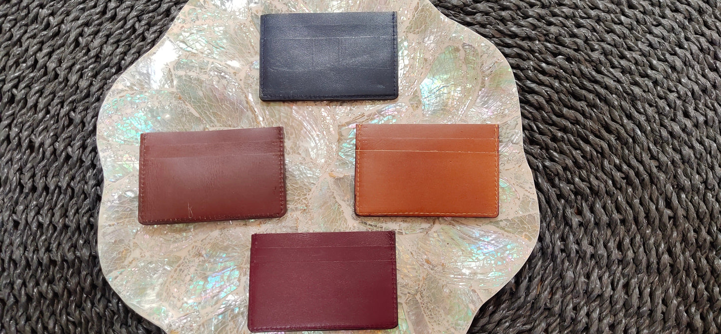 Porte-cartes en cuir