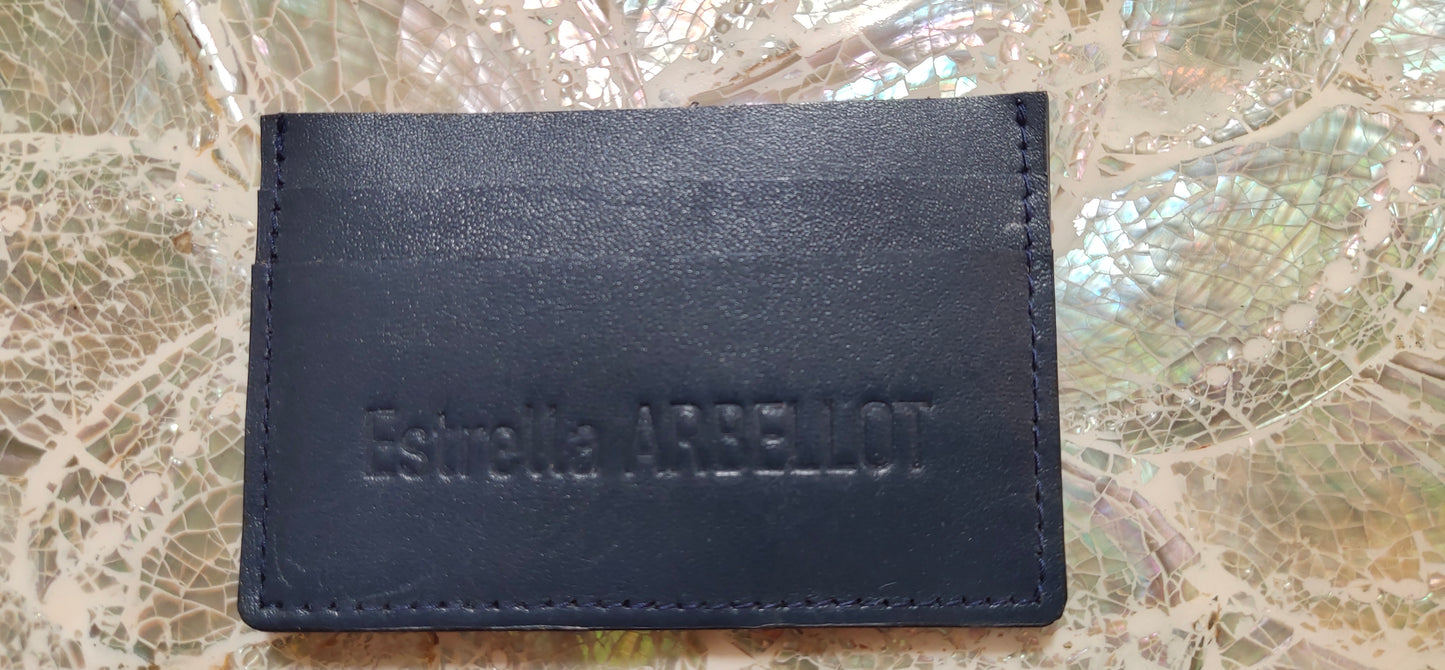 Porte-cartes en cuir