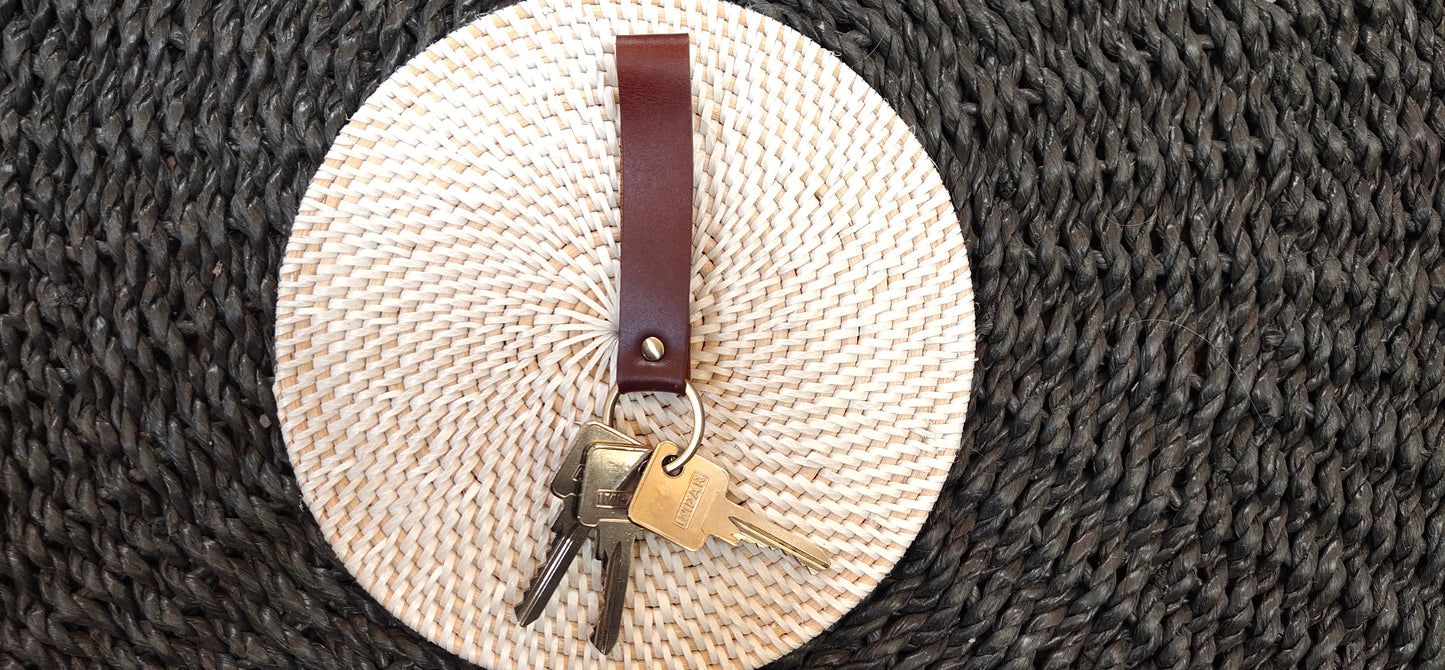 Porte-clés en cuir H 10 cm
