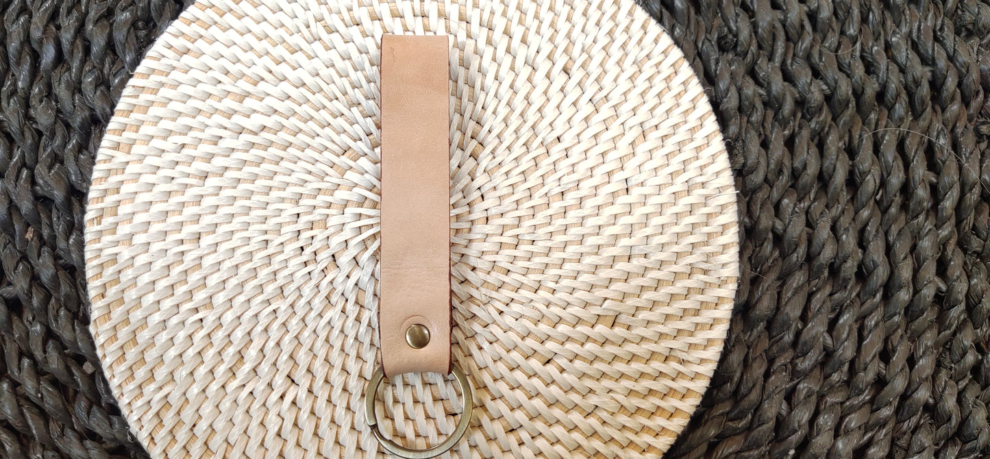 Porte-clés en cuir H 10 cm