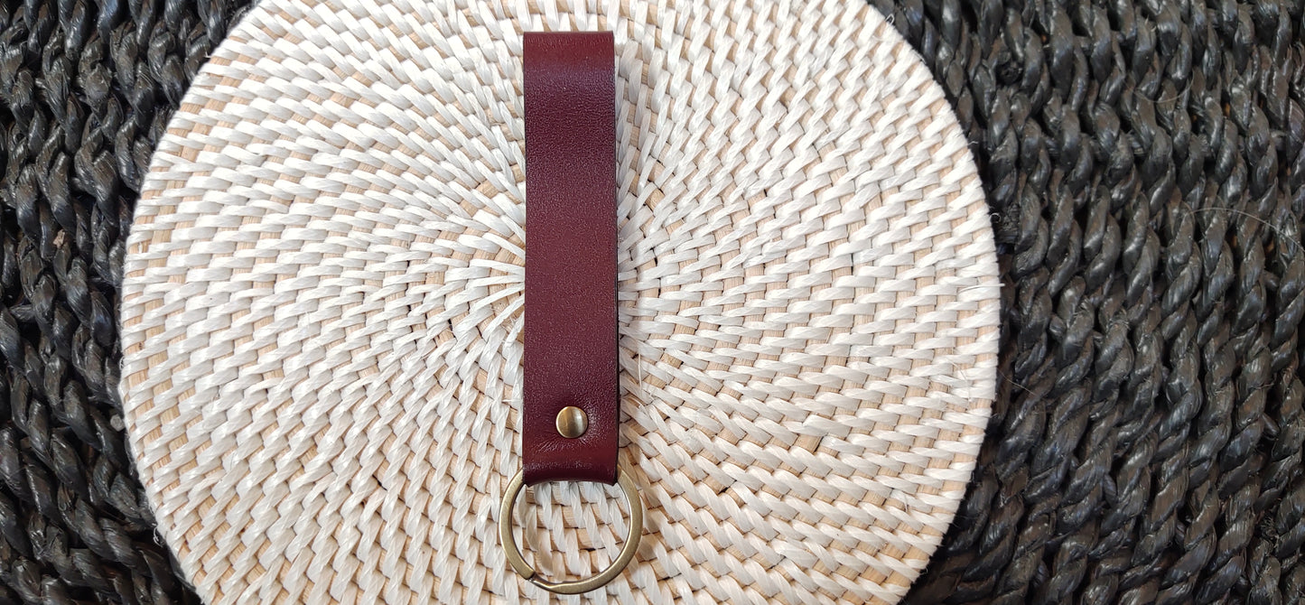 Porte-clés en cuir H 10 cm
