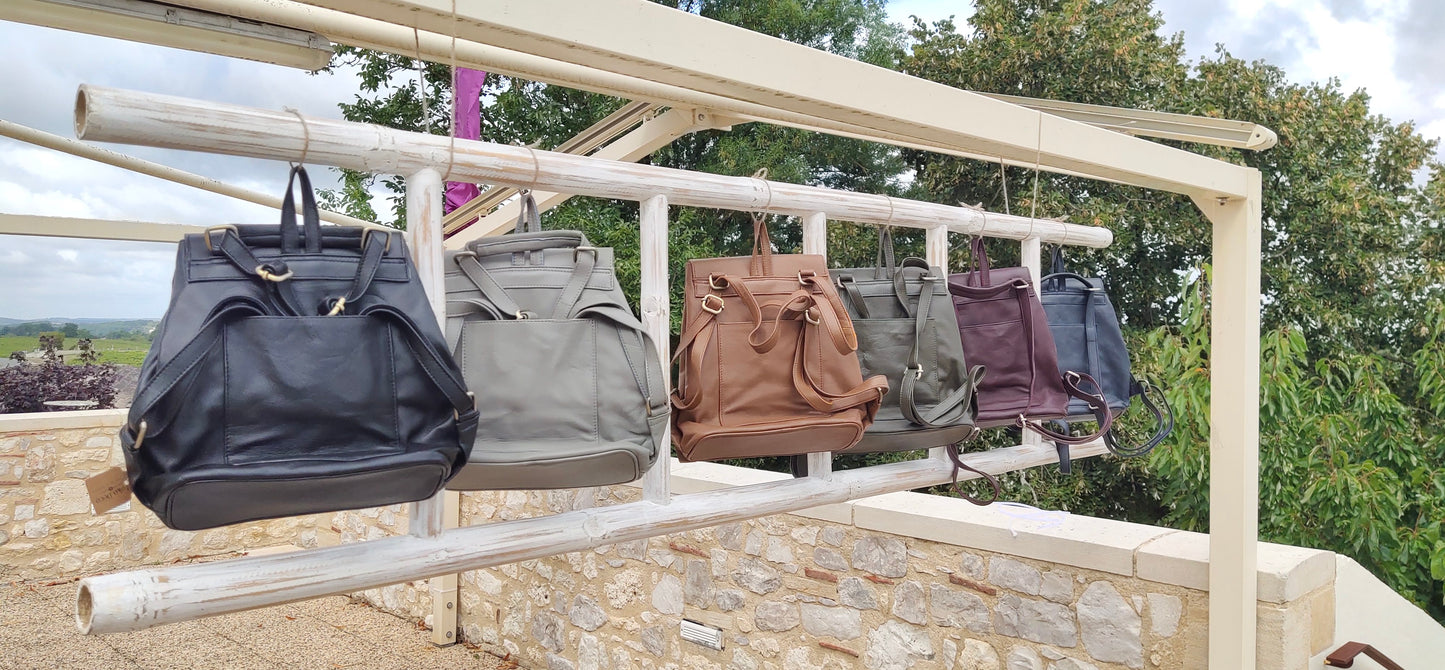 Sac à dos en cuir
