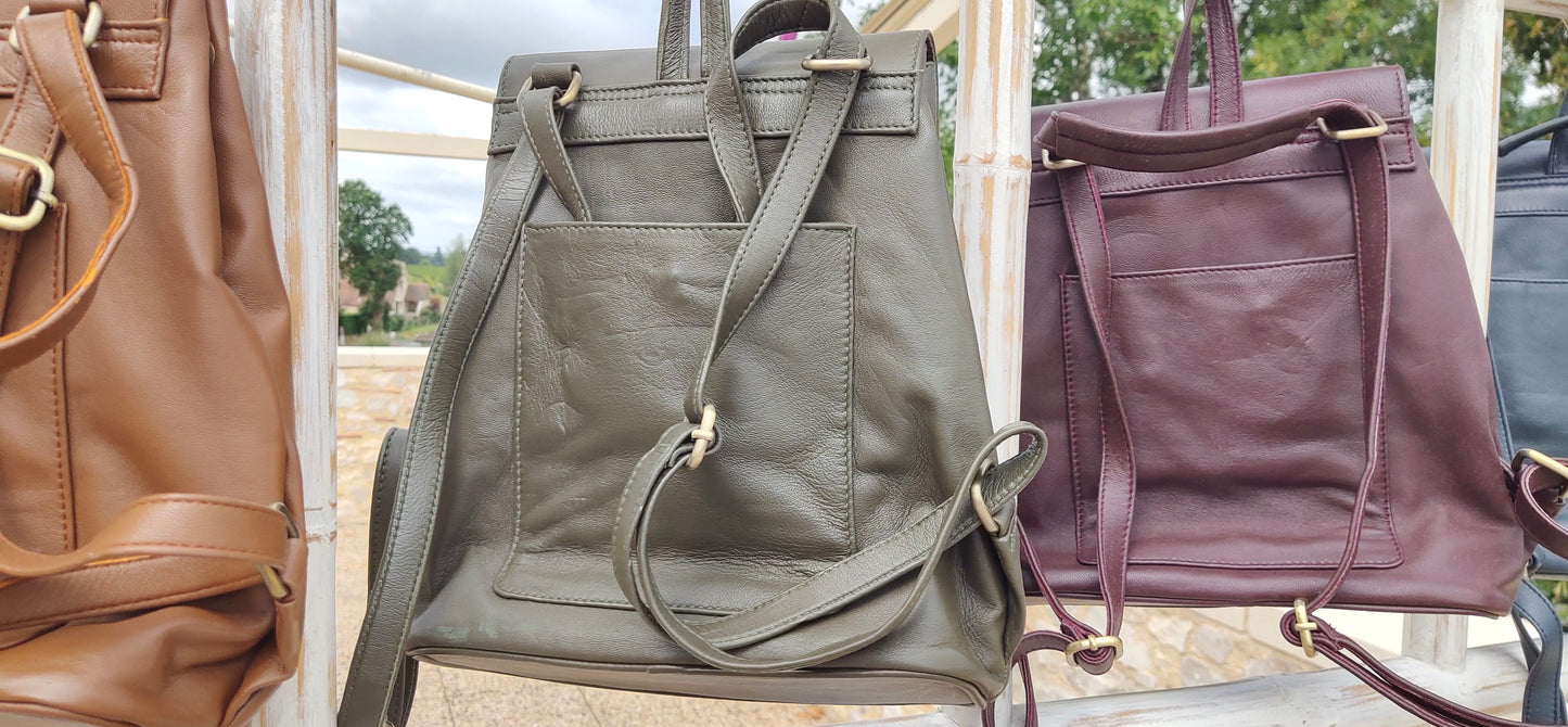 Sac à dos en cuir