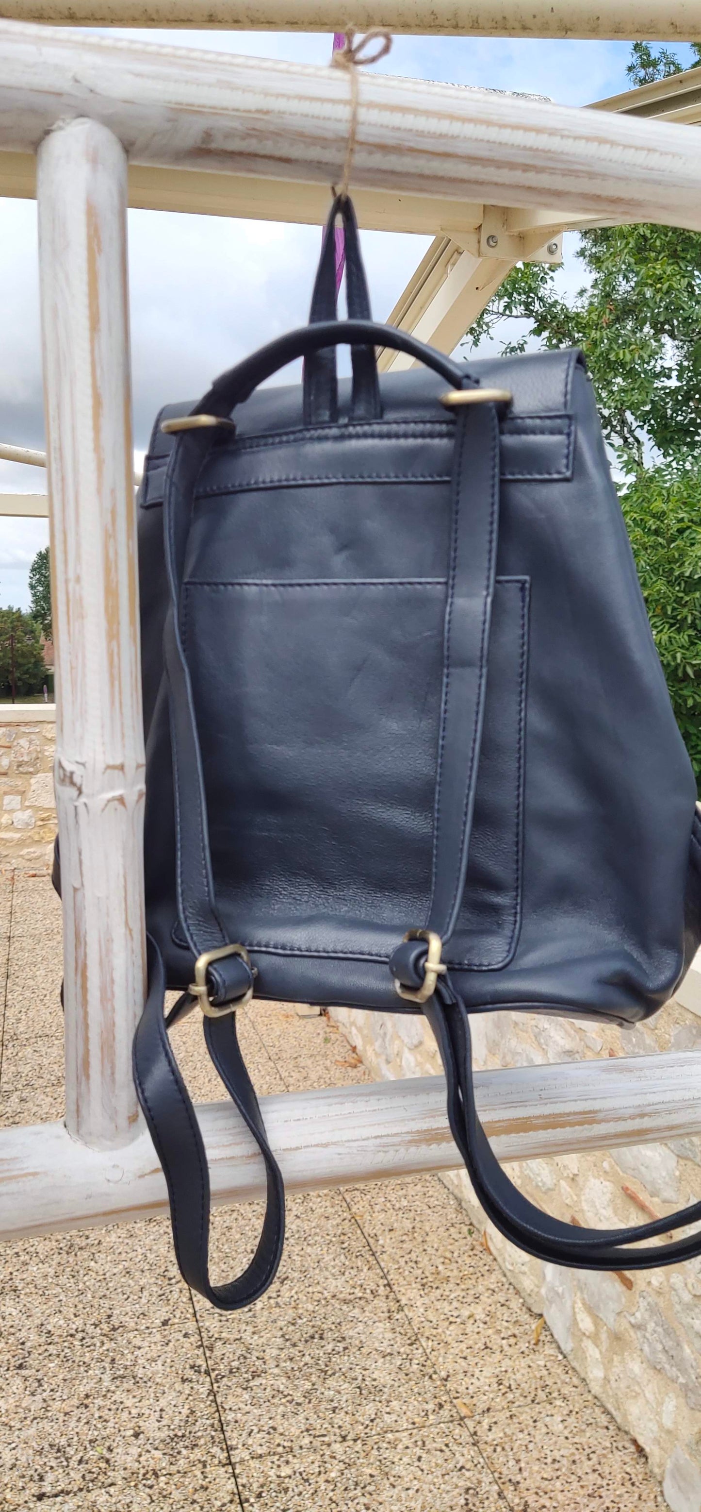 Sac à dos en cuir