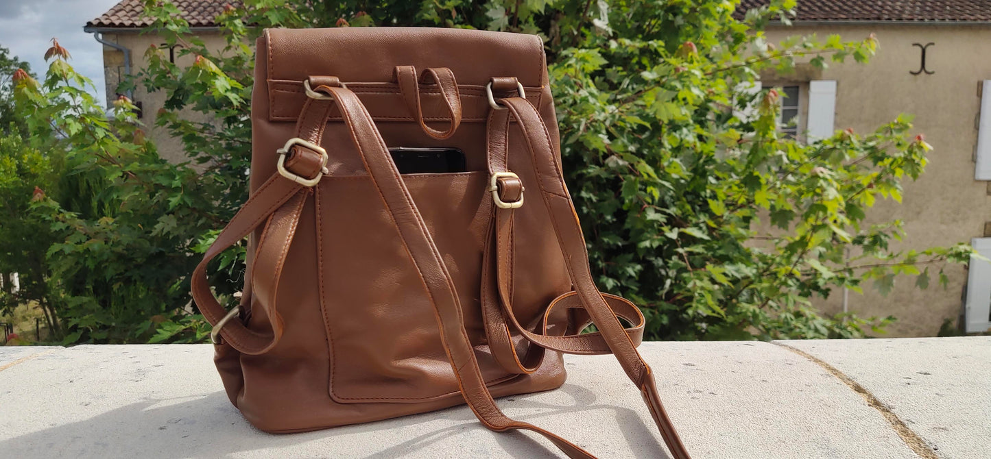 Sac à dos en cuir