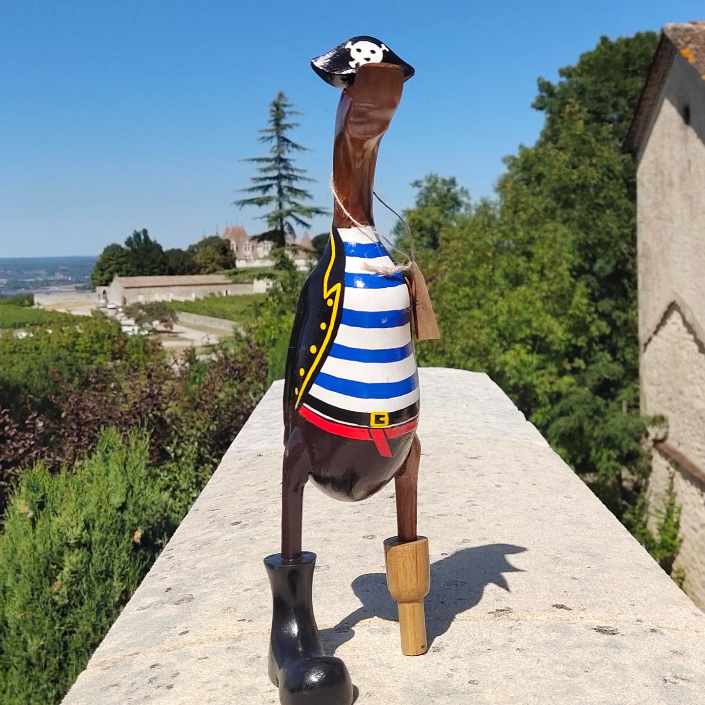 Canard pirate en bois de différentes tailles