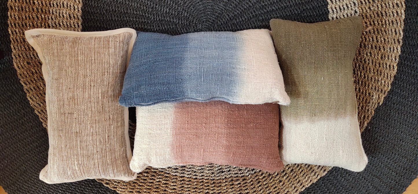 Housse de coussin en Lin épais de différentes couleurs