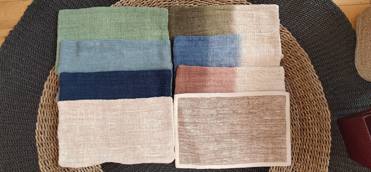 Housse de coussin en Lin épais de différentes couleurs
