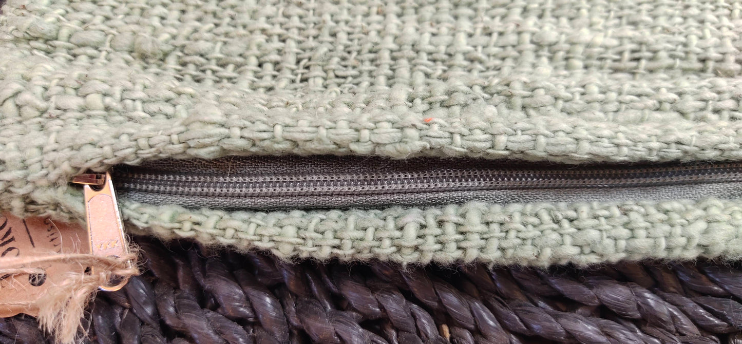 Housse de coussin en Lin épais de différentes couleurs