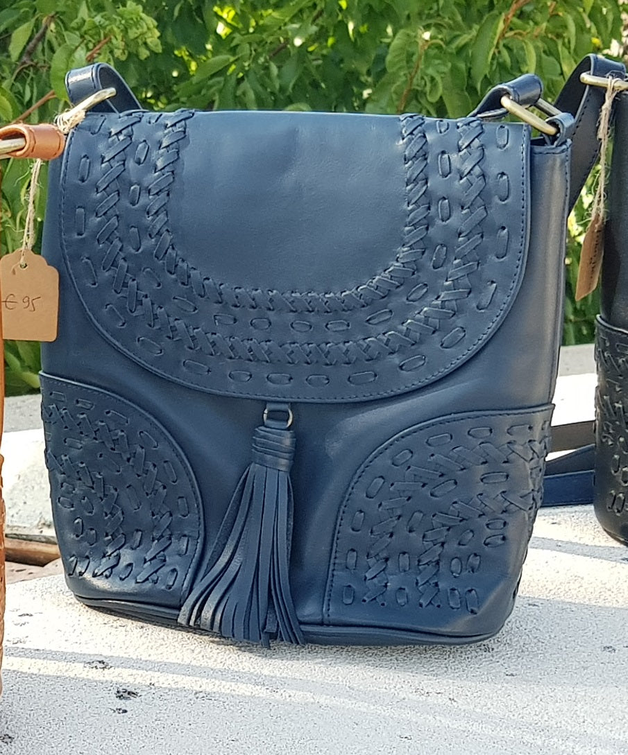 Sac bandoulière en cuir (existe en plusieurs couleurs)