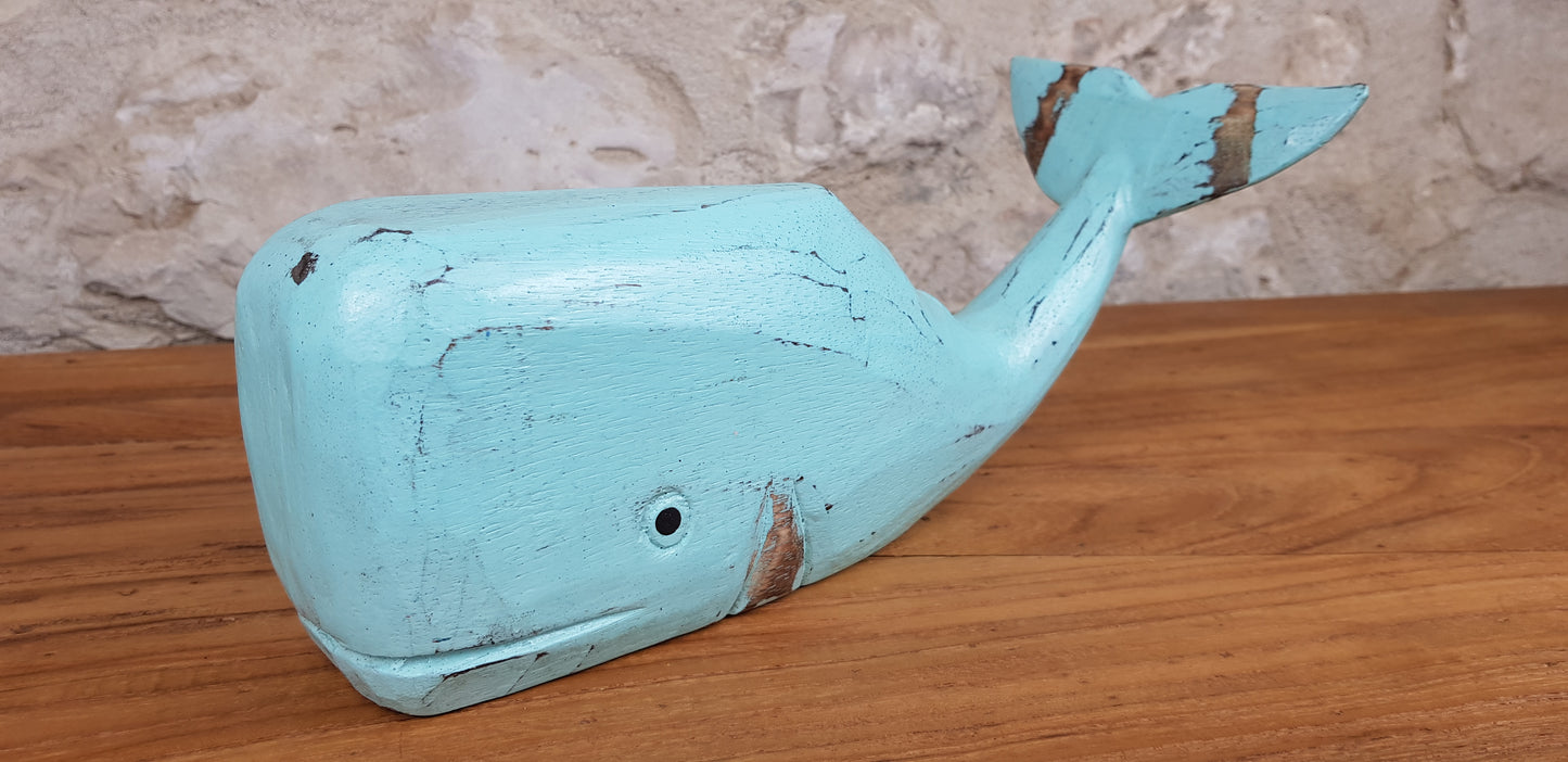 Baleine en bois L 28cm