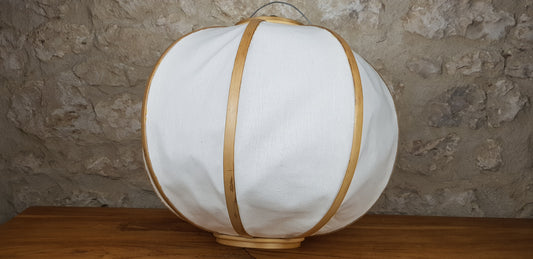 Abas jour en Bambou et Coton H 35 cm