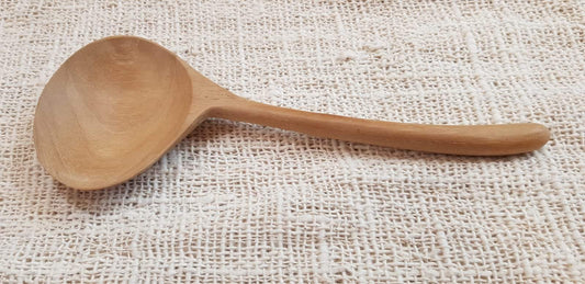 Cuillère en bois de Teck courbée de 24.5 cm