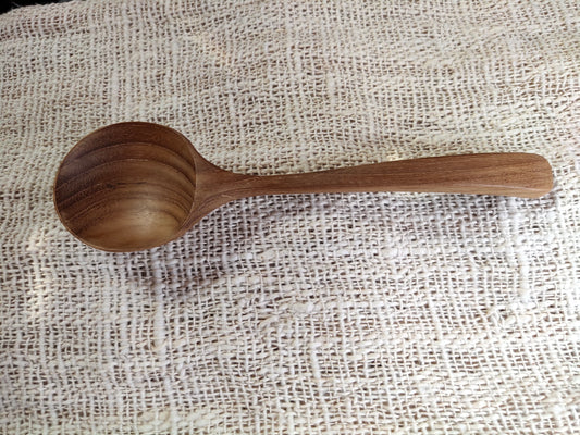 Cuillère à soupe en bois de teck de 22 cm