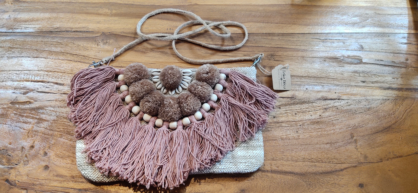 Sac bandoulière en lin