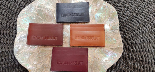 Porte-cartes en cuir